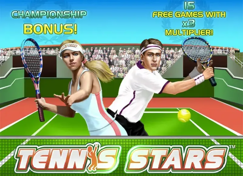 Tennis Stars Slot Logo