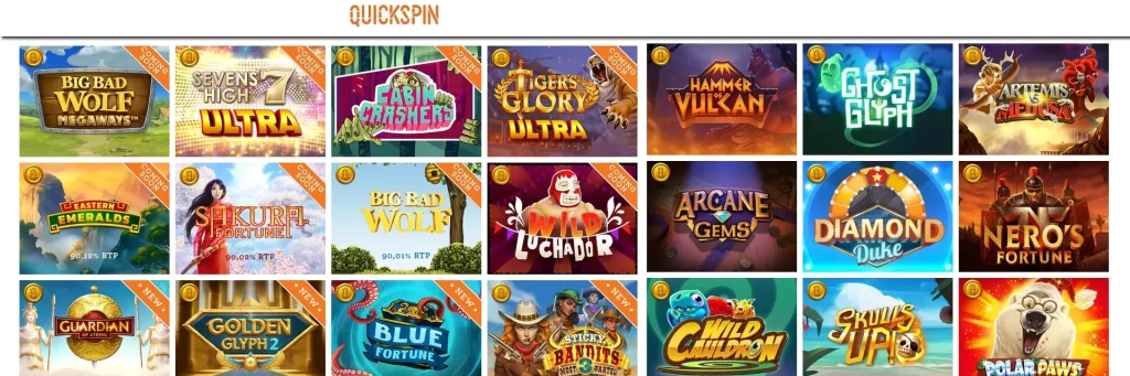 Quickspin Slot Games