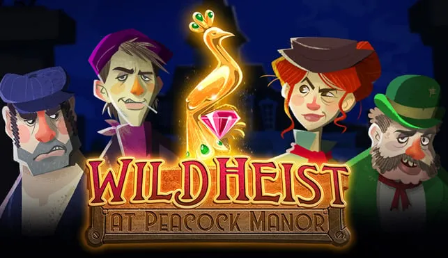 Wild Heist at Peacock Manor Slot Logo