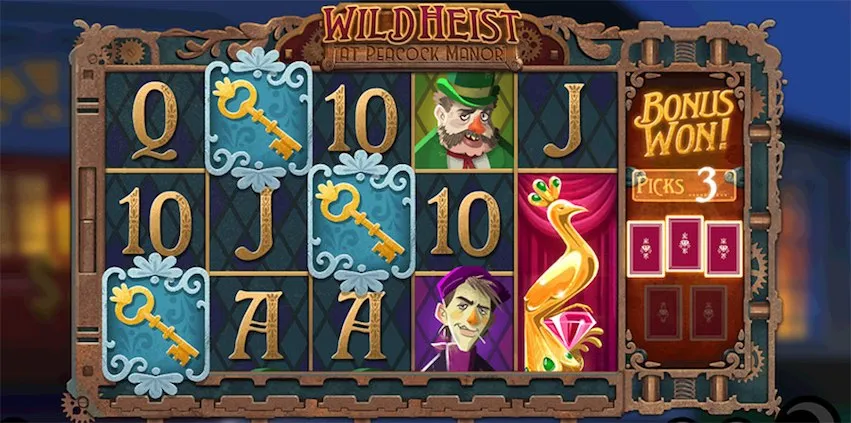 Wild Heist at Peacock Manor Slot Review